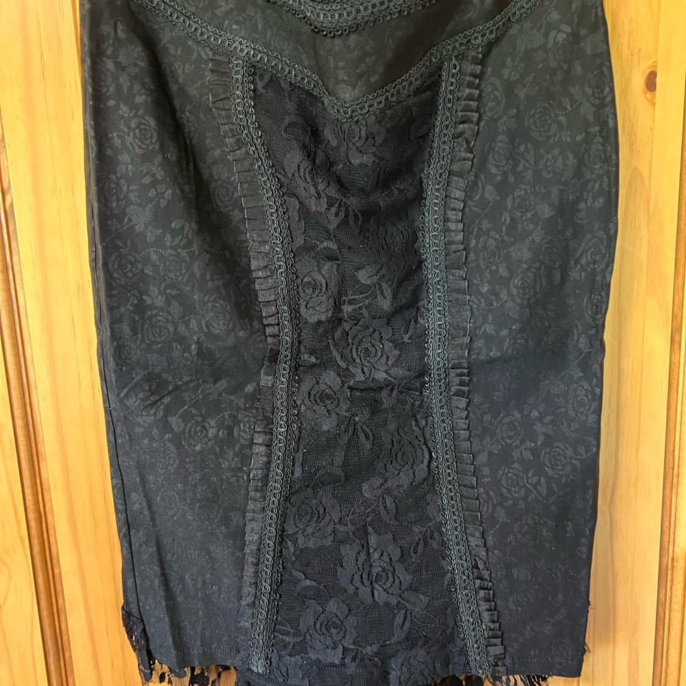 Elegant Black Lace Skirt